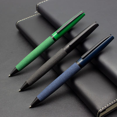 Buy Retractable Twist Metal Ballpoint Pen 1.0mm Fluent Business Signature Pen For Gift online manufacture