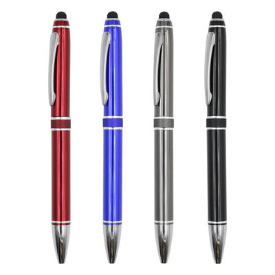 Buy Touch Screen Metal Ballpoint Pen 1.0mm Bullet Tip Stationery 2 In 1 Stylus Pen online manufacture