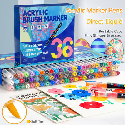 kopen Kleurrijke schilderpennen Studenten Direct Liquid Acrylic Marker Pen online vervaardiging