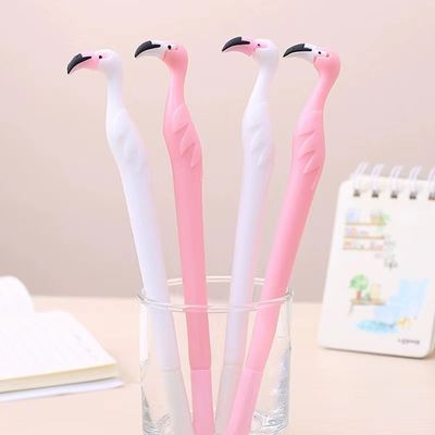 Giá tốt. 0.5mm Văn phòng Flamingo Gel Pen Mực đen Phong cách Cartoon Neutral Gift Pen trực tuyến