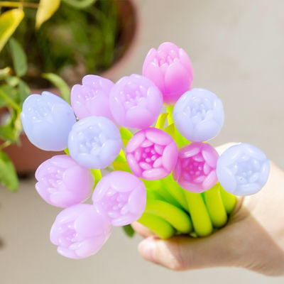 Good price Flower Design Tulip Color Changing Neutral Pen 0.38mm Office School Gift Pen online