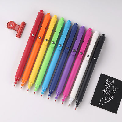 Giá tốt. Bút nhựa có màu sắc Pen Gel Pen Steel Ball Pen Clip Bút trung tính quảng cáo trực tuyến