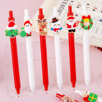 Goede prijs. Cartoon Plastic Gel Pen 0.5mm Kerst Permanente Ink Press Signatuur Neutrale Pen online