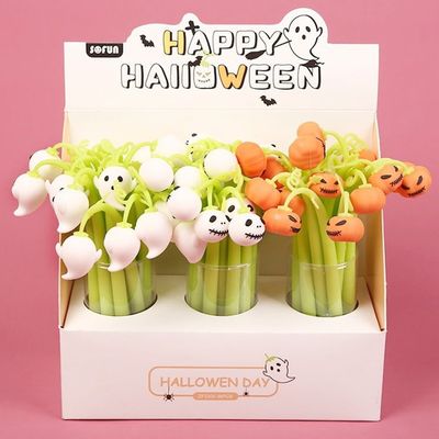 Good price Halloween Gift Silicone Gel Pen Neutral Pen Pumpkin Ghost Kids Swing Gel Pen online