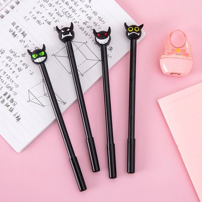 Halloween Plastic Black Ghost Gel Pen Creative Cool Gift Devil Signature Pen