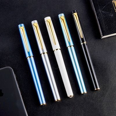 Giá tốt. Văn phòng Kinh doanh bút Gel kim loại Viết trơn Biểu tượng tùy chỉnh bút trung tính trực tuyến