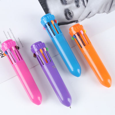 Good price Mini Ten Colors Cute Ballpoint Pen Retractable Colored Ballpoint Pens For Drawing online