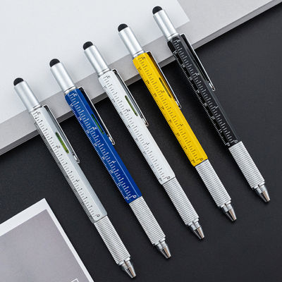 Good price Multifunctional Metal Creative Ballpoint Pen Ruler Screwdriver Touch Screen Gradienter online