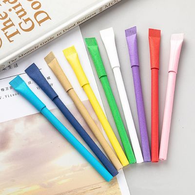 Good price Colorful Paper Tube Creative Ball Pen Eco Friendly School Office Ball Pen Custom Logo online