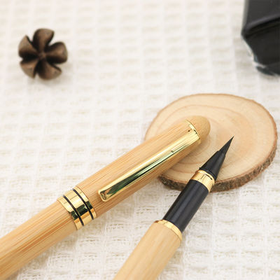 Good price Natural Color Creative Stationery Bamboo Barrel Pen Style Convenient Brush Pen online