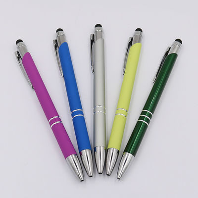 Good price Classical Aluminum Ballpoint Pen 1.0mm Touch Screen Click Ball Pen For Promotion Advertising online