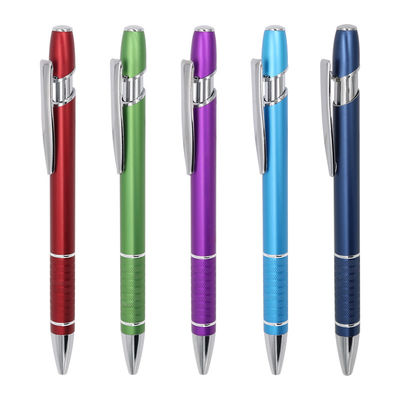 Good price Multi Colors Press Metal Ballpoint Pen 1.0mm Anti-Slip Pen Grip Click Ball Pen online
