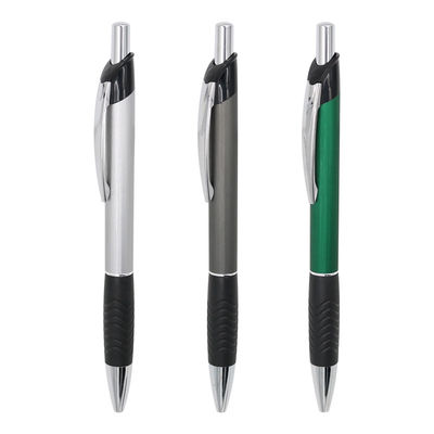 Good price Portable Aluminum Metal Ballpoint Pen Rubber Grip Business Office School Ball Pen online