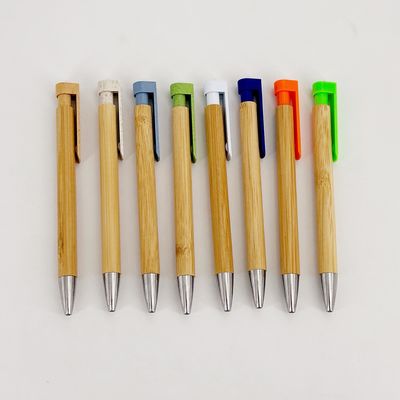Good price Creative Promotional Bamboo Wood Pen 1.0mm Environmently Retractable Ballpoint Pen online