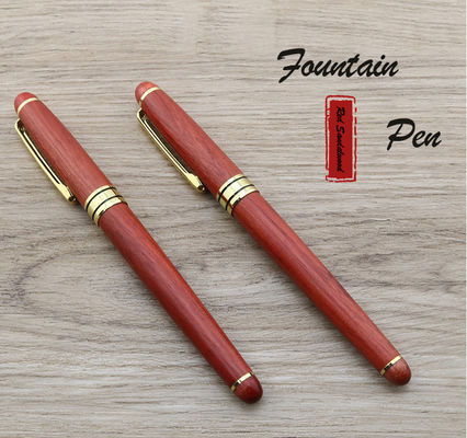 Giá tốt. Rosewood Fountain Pen với Logo tùy chỉnh tay đánh bóng cây bút thủ công bằng gỗ quà tặng kinh doanh trực tuyến