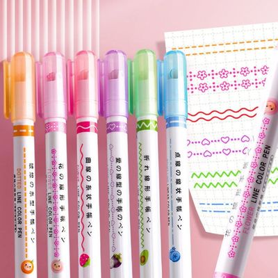 Giá tốt. Màu sắc Mô hình hình dạng đường cong đường thẳng Đòn đánh dấu bút cho sổ tay Tạp chí ghi chú trực tuyến