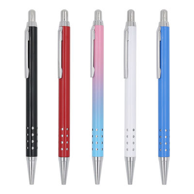 Good price Metal Press Gradient Aluminum Ballpoint Pen 1.0mm Advertising Ballpoint Pens online