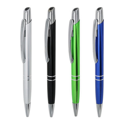 Good price ODM Metal Aluminum Ballpoint Pens 1.0mm Press Ball Pen For Office School Writing online