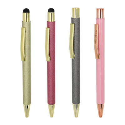 Good price Glitter Press Style Ball Pen Touch Screen Metal Patterned Paint Ballpoint Pen online