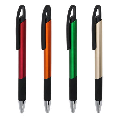 Good price Classic Aluminum Ballpoint Pen Colorful Spray Paint Soft Pen Grip Black Clip Office Pen online