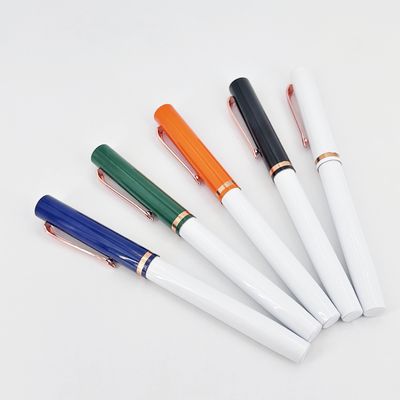 Goede prijs. Kleurrijke Plug In Type Metalen Roller Ball Pen 0.5mm Aluminium Barrel Signature Pen online