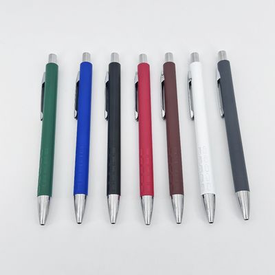 Giá tốt. Colorful Retractable Metal Ball Pen Spray Painted Aluminum Barrel Press Ballpoint Pen (bút kim loại có thể kéo lại) trực tuyến
