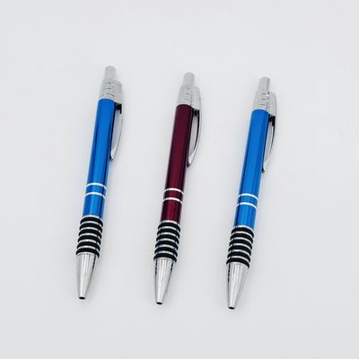 Good price Classical Aluminum Anti Slip Pressing Ballpoint Pen With Printing logos online