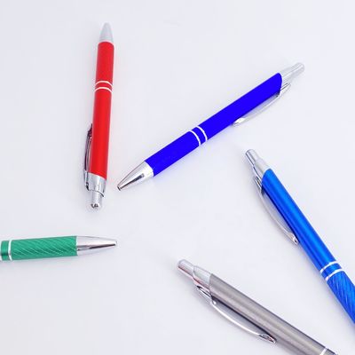 Good price Luxury Matte Aluminum Barrel Ball Pen Press Type Ballpoint Pen online