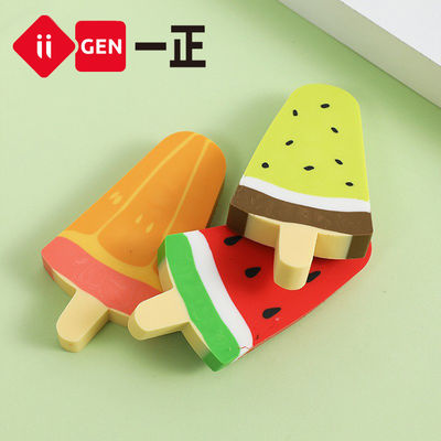 Giá tốt. Bức thư trường học trái cây Popsicle hình dạng Eraser cao su dễ thương cho học sinh sử dụng trực tuyến