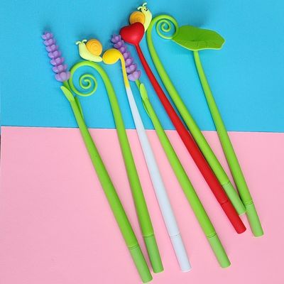 Good price Cartoon Interesting Plants Animals Silicone Neutral Pen Swinging Signature Pen online