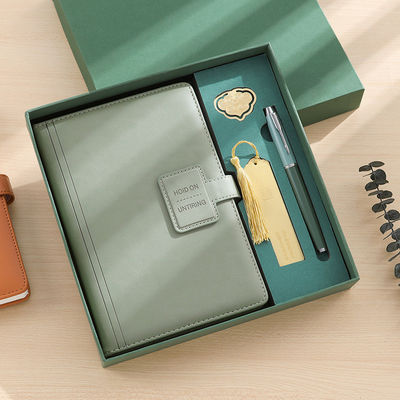 Goede prijs. High-end PU Lederen Notebook Journal Set Met Match Pen Messing Bookmarks online